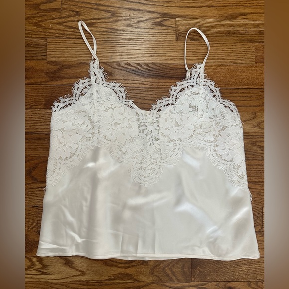 Doen Cream Lace Trim Tank Top - Picture 3 of 6